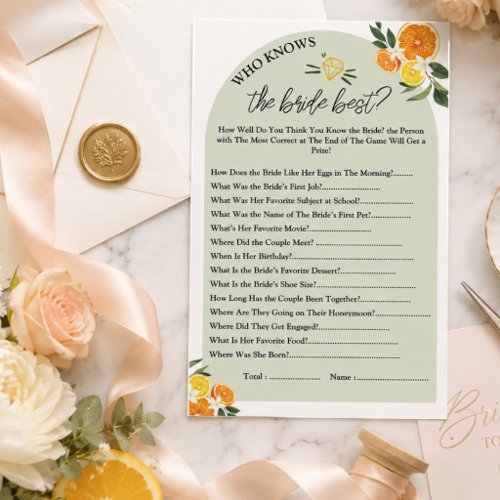 Who Knows the Best Bridal Shower Party Games