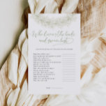 Who Knows The Bride And Groom Best Bridal Game Flyer<br><div class="desc">Who Knows The Bride And Groom Best Bridal Shower Game Flyer. Matching items available.</div>