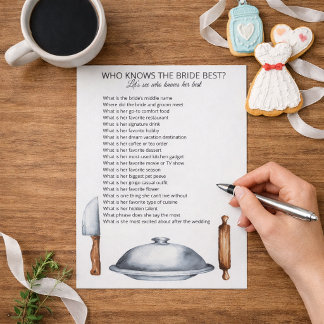 Who Knows the Bride Best Notepad
