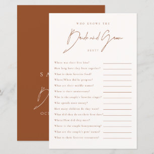 Who Knows The Bride&Groom Best Bridal Shower Game