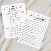 Who Knows The Graduate Best Graduation Party Game