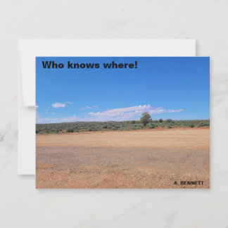 Who knows where postcard