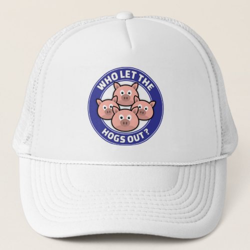 Who Let The Hogs Out _ Cartoon Pigs Hat