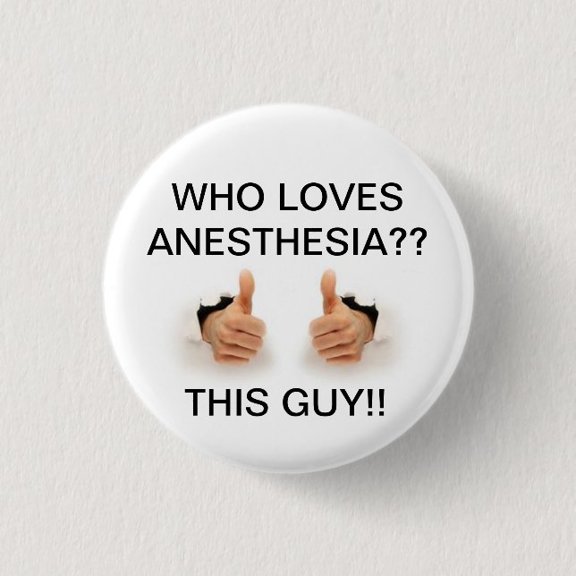 Who loves anesthesia button (Front)