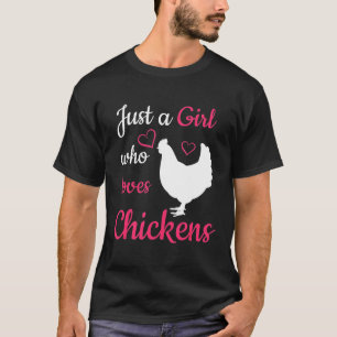 Who Loves Chickens Cute Animal T-Shirt