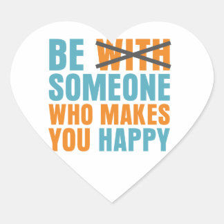 Who Makes You Happy Heart Sticker