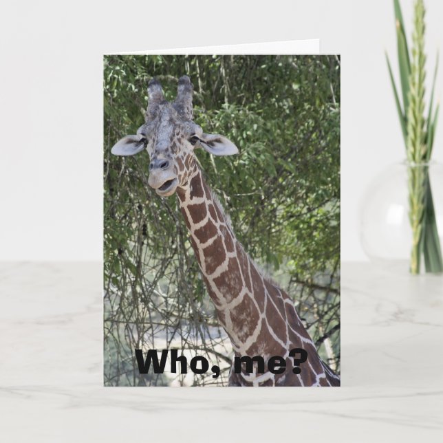 Who, me? card (Front)