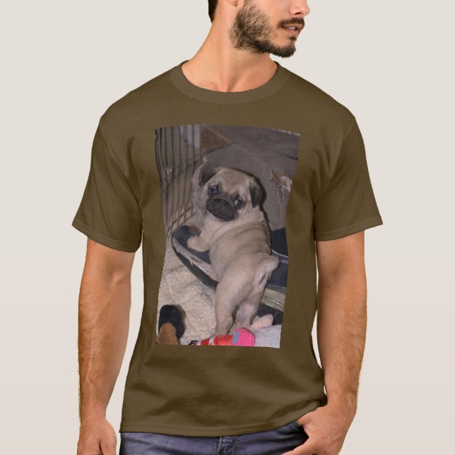 Who Me? Pug T-Shirt (Front)