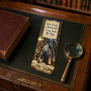 Who Needs a Bookmark Blue Tick Hound