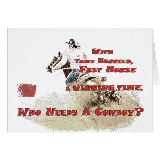 who needs a cowboy cards (Front Horizontal)