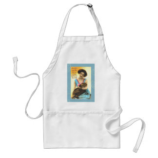 who needs a man so many good cats adult apron