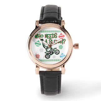 Who Needs A Sleigh Dirtbike Race Christmas Sweater Watch