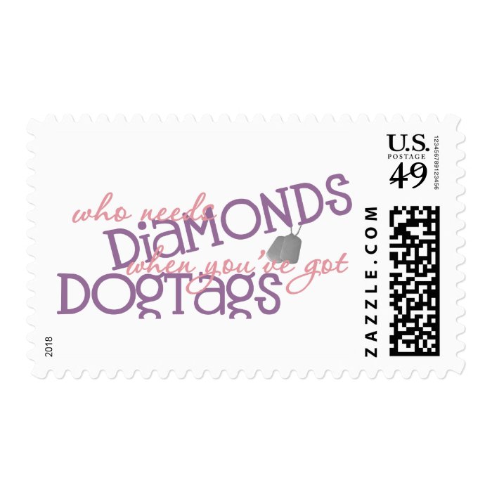 Who Needs Diamonds Postage Stamps