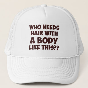 Funny Bald Hats & Caps | Zazzle