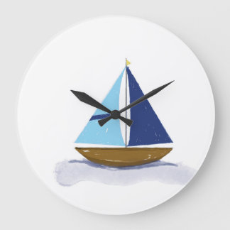 Who Needs Numbers When You Are Sailing Large Clock