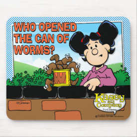 Who Opened The Can of Worms Mouse Pad