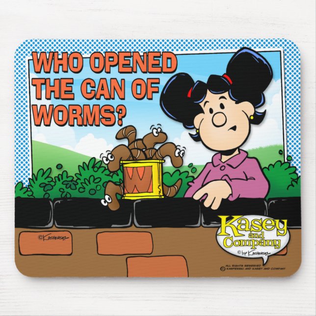 Who Opened The Can of Worms Mouse Pad (Front)