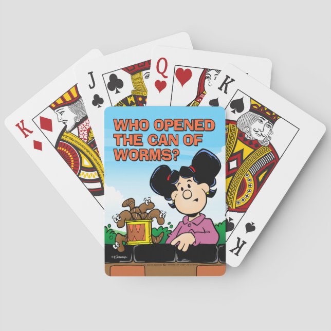 Who Opened The Can of Worms Poker Cards (Back)