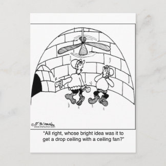 Who Put in the Ceiling Fan? Postcard