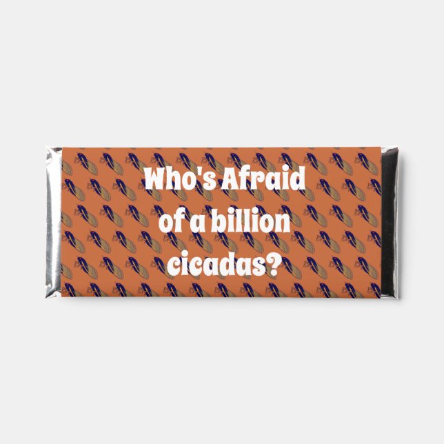 Who’s Afraid of a Billion Cicadas? Hershey Bar Favors (Front)