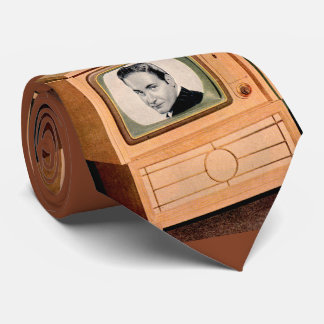 Who’s on TV print Neck Tie