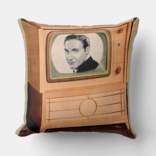 Whoâs on TV Throw Pillow