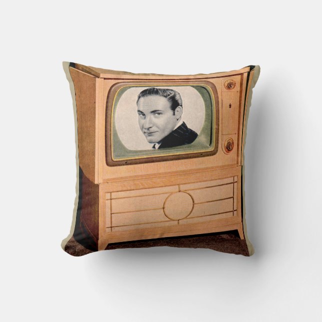 Who’s on TV? Throw Pillow (Front)