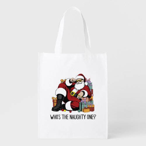 Who s the Naughty one Grocery Bag