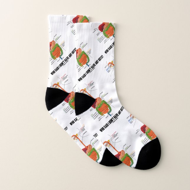 Who Said I Didn't Have Any Guts? Digestive System Socks (Pair)