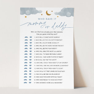 Who Said It Mommy or Daddy Baby Game Twinkle Star