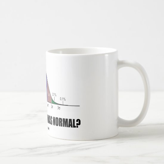 Who Said That I Was Normal? (Bell Curve Humor) Coffee Mug