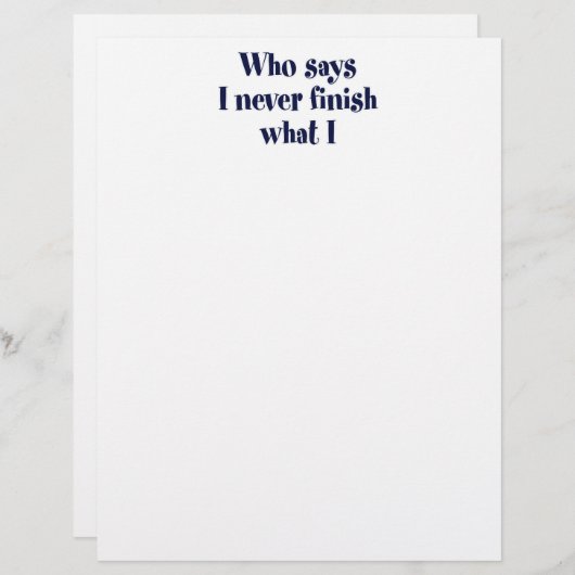 Who says? (Front/Back)