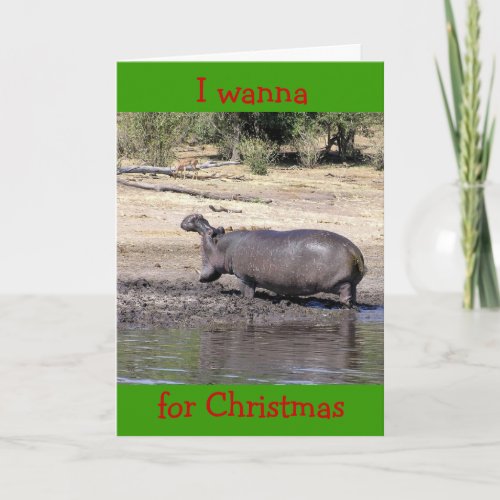 WHO SAYS IM HARD TO BUY FOR HUMOROUS CHRISTMAS HOLIDAY CARD