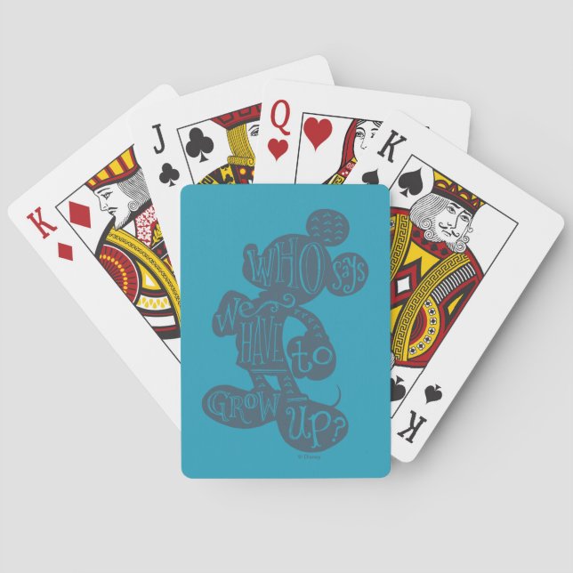 Who Says We Have To Grow Up? Playing Cards (Back)