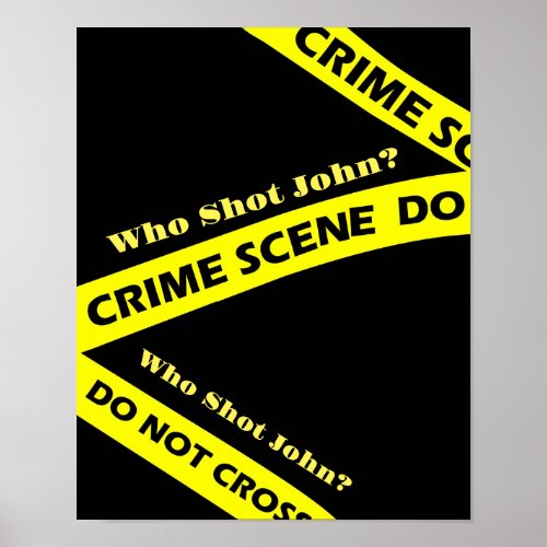 Who Shot John Idiom  Tangled finger_point 1800s  Poster