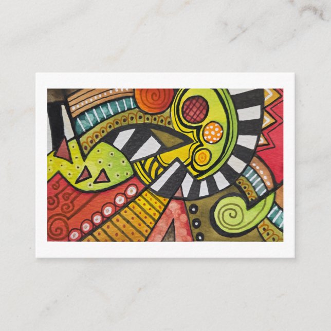 WHO SLICED MY TOMATO WITH A CUBIST KNIFE? ENCLOSURE CARD (Front)