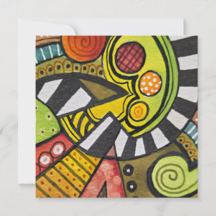 WHO SLICED MY TOMATO WITH A CUBIST KNIFE? INVITATION