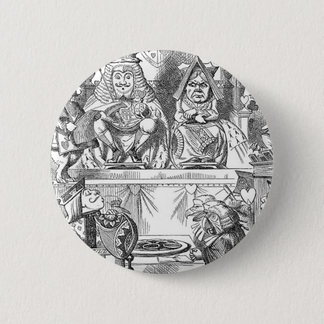 Who Stole the Tarts? Button (Front)