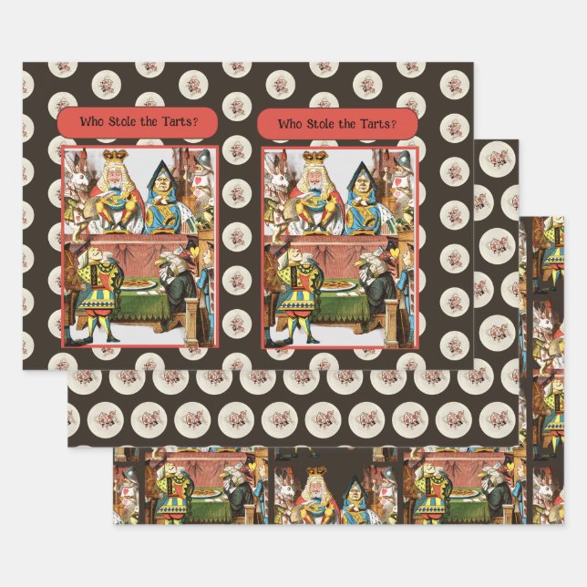 Who Stole the Tarts? King Queen Wrapping Paper Sheets (Set)