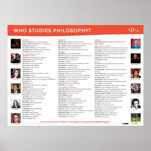 Who Studies Philosophy poster print