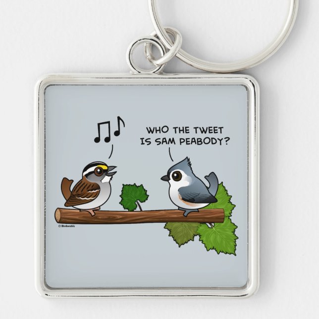 Who the Tweet? Keychain (Front)