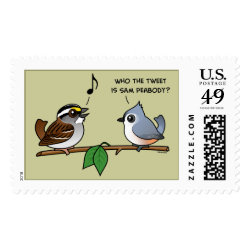 Who the Tweet is Sam Peabody? Large Stamp 2.5