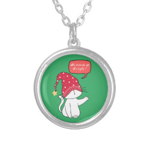 who turned off the light silver plated necklace