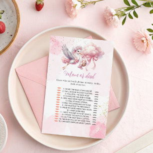 Who Will Baby Be Like? Mom or Dad Game Pink Theme