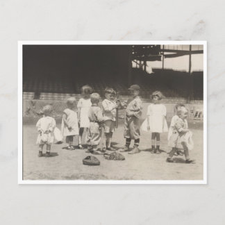 Who Will Bat First? Postcard