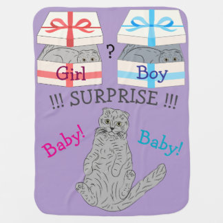 Who will born surprise  baby blanket
