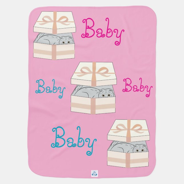 Who will born surprise  baby blanket (Back)