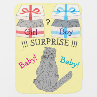 Who will born surprise  baby blanket