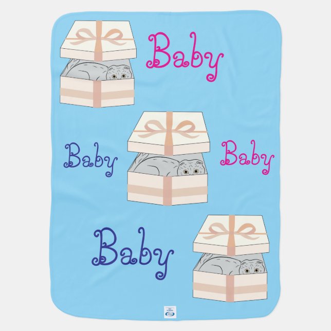 Who will born surprise  baby blanket (Back)