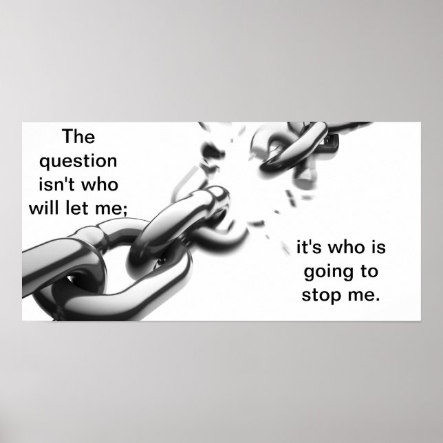 Who will stop me poster (Front)